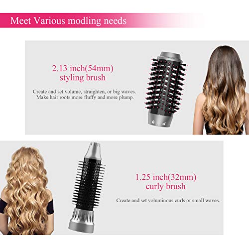 Cepillo de Aire Caliente Secado Rápido Secador de Pelo Chignon Cepillo Alisador de Pelo Versión Mejorada Secador de Cabello Secadora Pelo 1000W Ion Negativo Voluminizador Peine Cepillo de Aire Caliente Secado Rápido Secador de Pelo Chignon Cepillo Alisador de Pelo Versión Mejorada Secador de Cabello Secadora Pelo 1000W Ion Negativo Voluminizador Peine