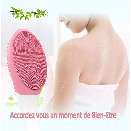 Cepillo para la ducha y el baño de masaje, de silicona, exfoliante para piel suave y limpia, relaxación y mejor circulación, resistente al agua IPX7 Art Tech Lab