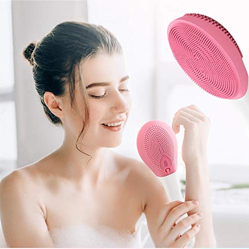 Cepillo para la ducha y el baño de masaje, de silicona, exfoliante para piel suave y limpia, relaxación y mejor circulación, resistente al agua IPX7 Art Tech Lab Cepillo para la ducha y el baño de masaje, de silicona, exfoliante para piel suave y limpia, relaxación y mejor circulación, resistente al agua IPX7 Art Tech Lab