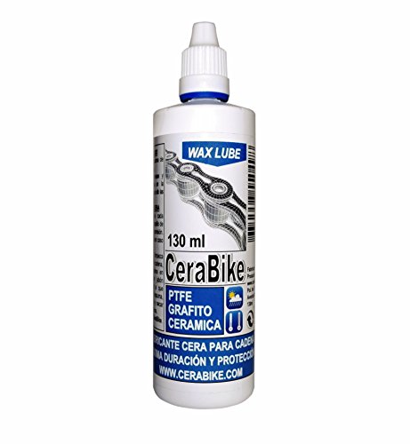 CeraBike WAXLUBE. LUBRICANTE Base Cera para Cadena con PTFE, Grafito Y Ceramica (130ML). WWW.CERABIKE.COM