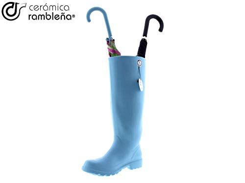 CERÁMICA RAMBLEÑA | Paragüero Amazon | Paragüero Original | Paragüero cerámica | Paragüero Bota Decorado Azul Modelo 04 | 30x14x46 cm CERÁMICA RAMBLEÑA | Paragüero Amazon | Paragüero Original | Paragüero cerámica | Paragüero Bota Decorado Azul Modelo 04 | 30x14x46 cm