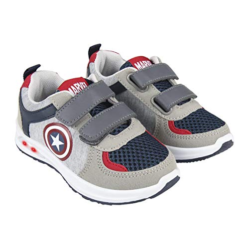 CERDÁ LIFE'S LITTLE MOMENTS Cerdá-Zapatilla con Luces Avengers de Color Gris, Rojo, 30 EU CERDÁ LIFE'S LITTLE MOMENTS Cerdá-Zapatilla con Luces Avengers de Color Gris, Rojo, 30 EU