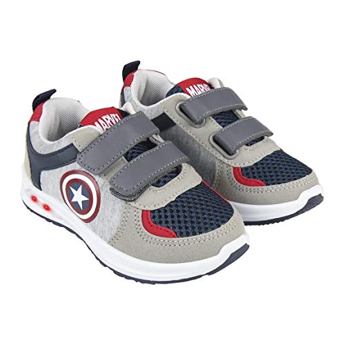 CERDÁ LIFE'S LITTLE MOMENTS Cerdá-Zapatilla con Luces Avengers de Color Gris, Rojo, 30 EU