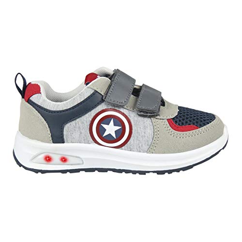 CERDÁ LIFE'S LITTLE MOMENTS Cerdá-Zapatilla con Luces Avengers de Color Gris, Rojo, 30 EU CERDÁ LIFE'S LITTLE MOMENTS Cerdá-Zapatilla con Luces Avengers de Color Gris, Rojo, 30 EU