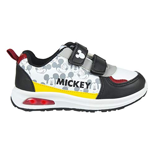 CERDÁ LIFE'S LITTLE MOMENTS Cerdá-Zapatilla con Luz Mickey Mouse de Color Blanco, 23 EU