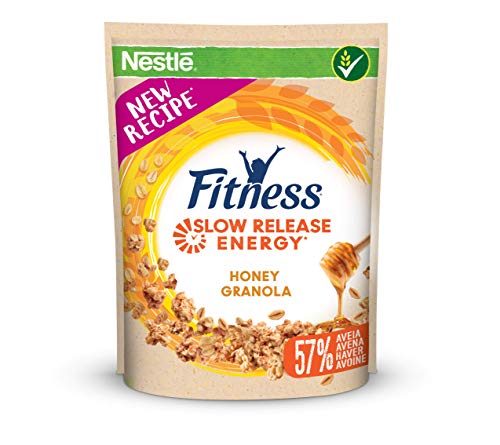 Cereales Nestlé Fitness granola - Copos de avena integral y trigo con miel - 7 paquetes x 300 g