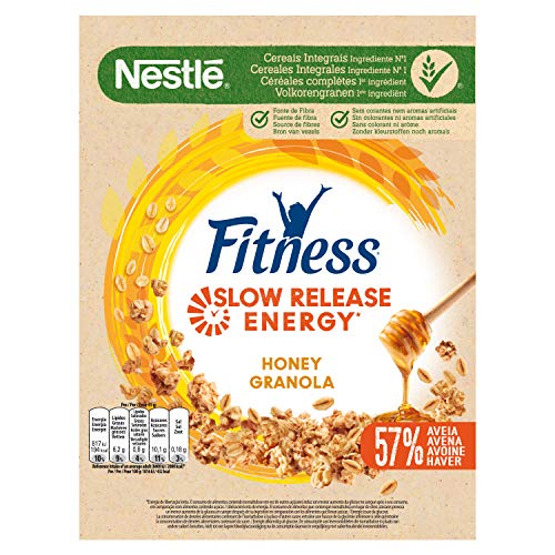 Cereales NESTLÉ Fitness granola - Copos de avena integral y trigo con miel - Paquete de 300g Cereales NESTLÉ Fitness granola - Copos de avena integral y trigo con miel - Paquete de 300g