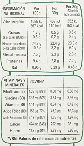 Cereales Nestlé Fitness Original - Copos de trigo integral, arroz y avena integral tostados - 12 paquetes x 450g