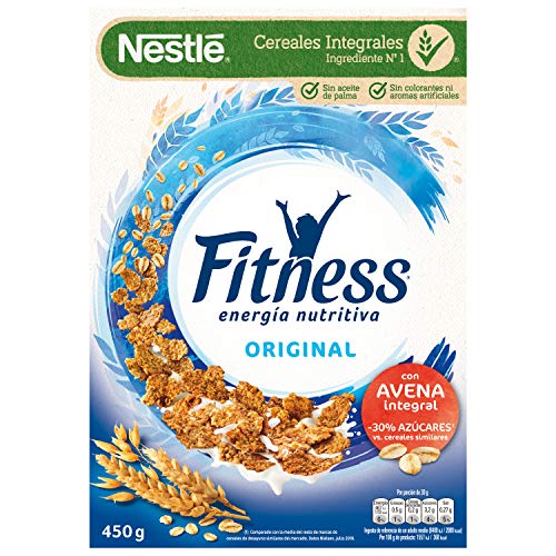Cereales Nestlé Fitness Original - Copos de trigo integral, arroz y avena integral tostados - 12 paquetes x 450g Cereales Nestlé Fitness Original - Copos de trigo integral, arroz y avena integral tostados - 12 paquetes x 450g