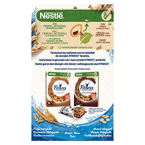 Cereales Nestlé Fitness Original - Copos de trigo integral, arroz y avena integral tostados - 3 paquetes de cereales de 750g