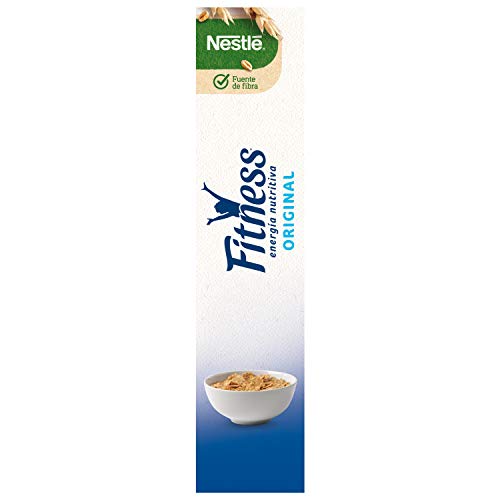 Cereales NESTLÉ Fitness Original - Copos de trigo integral, arroz y avena integral tostados - Paquete de cereales de 450g