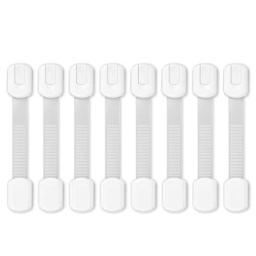 Cerraduras de Seguridad para Niños, Yosemy Bloqueo de Seguridad, Cierres para Armarios, WC, Cocinas, Puertas y Ventanas, Nevera, Extra Fuerte 3 M Adhesivo, 8 Pieza, Blanco Cerraduras de Seguridad para Niños, Yosemy Bloqueo de Seguridad, Cierres para Armarios, WC, Cocinas, Puertas y Ventanas, Nevera, Extra Fuerte 3 M Adhesivo, 8 Pieza, Blanco