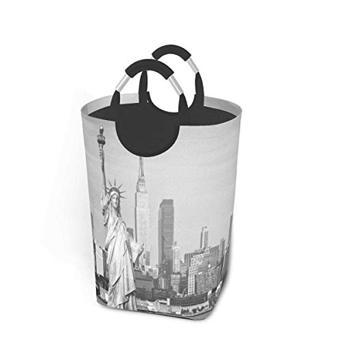 Cestas de almacenamiento de la ciudad de Nueva York Cesto flexible para ropa sucia Bolsa organizadora ecológica Carro clasificador extraíble Lugar seguro para dormitorio Apartamento Lavandería Lavader Cestas de almacenamiento de la ciudad de Nueva York Cesto flexible para ropa sucia Bolsa organizadora ecológica Carro clasificador extraíble Lugar seguro para dormitorio Apartamento Lavandería Lavader