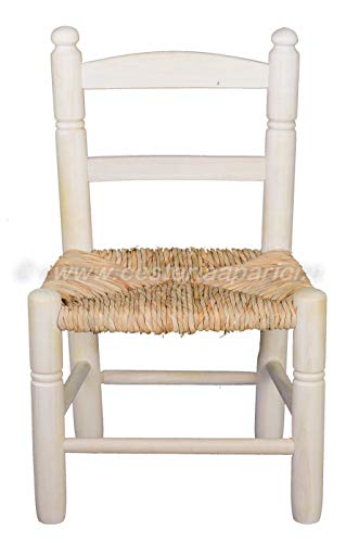 Cesteria Aparici Silla Infantil Acabado Madera Natural. Asiento de 30x30 cm y 24cm de Alto. Respaldo de 50cm. Cesteria Aparici Silla Infantil Acabado Madera Natural. Asiento de 30x30 cm y 24cm de Alto. Respaldo de 50cm.