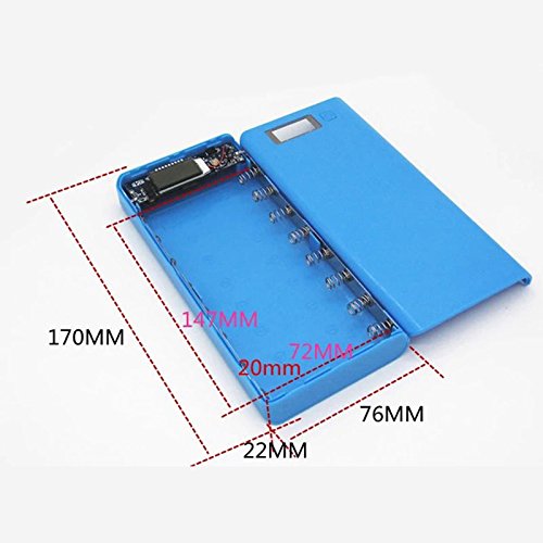 Cewaal Banco de la energía de bricolaje 18650mAh Puerto USB dual externa Cargador del banco de potencia Caja Con pantalla LCD para el teléfono Cewaal Banco de la energía de bricolaje 18650mAh Puerto USB dual externa Cargador del banco de potencia Caja Con pantalla LCD para el teléfono