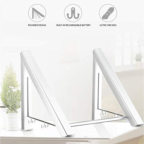 CFJDX Tendedero plegable para colgar en la pared, de aluminio, para ahorrar espacio, color plateado, 2 Rakcs con barra de lavado 11-20 CFJDX Tendedero plegable para colgar en la pared, de aluminio, para ahorrar espacio, color plateado, 2 Rakcs con barra de lavado 11-20