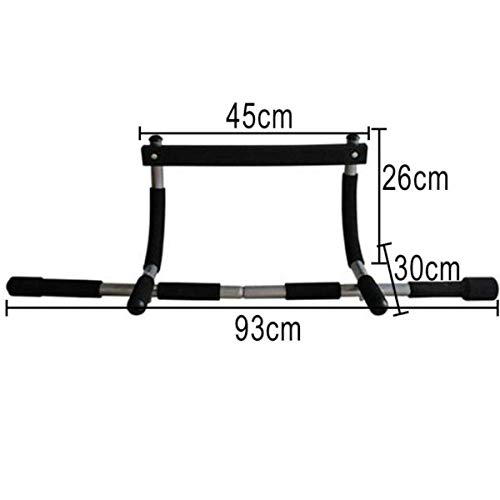 CGC Barra de empuje para barbilla, barra de gimnasio, para saltar y saltar con cuerda de abdominales, rodillo para hacer ejercicio en casa, puerta multifunción (barra de dominadas)