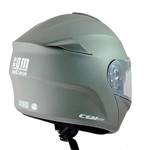 CGM Casco Modular abatible P/J 508A Berlino, Verde Mate, M (57-58 cm) CGM Casco Modular abatible P/J 508A Berlino, Verde Mate, M (57-58 cm)