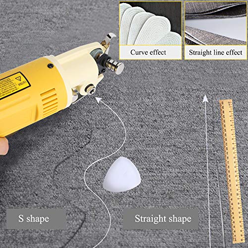 CGOLDENWALL Cortador de Tela Eléctrico YJ-70A 2400RPM Tijera Eléctrico Portátil丨25mm Grosor Máximo de Corte丨70mm Tamaño de cuchilla丨Ideal para Textil Cuero Papel con Cuchilla Repuesto