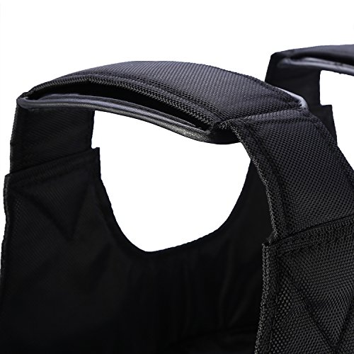 Chaleco Cargado, 50 KG Carga máxima de Nylon Durable Múltiples Bolsas de Entrenamiento de Entrenamiento para el Ejercicio de Boxeo Entrenamiento Fitness