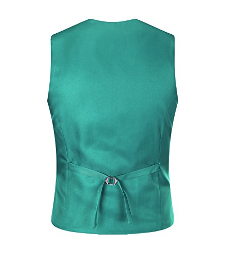 Chaleco de AYS, para hombre, entallado, liso, para traje, de estilo informal, tallas de M a 3XL Azul azul claro 48 Chaleco de AYS, para hombre, entallado, liso, para traje, de estilo informal, tallas de M a 3XL Azul azul claro 48
