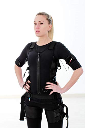 Chaleco DE ELECTROESTIMULACION Muscular, Traje ELECTROESTIMULACION, COMPATIBILIDAD MULTIMARCA E-FIT, X-Body, I-Motion, MIHA BODYTEC. Chaleco EMS Unisex. Talla S