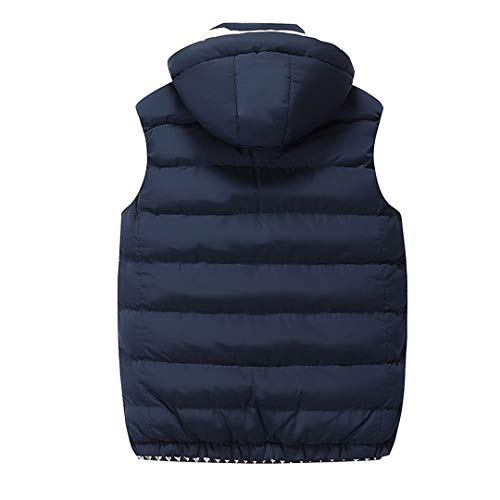 Chaleco para Hombre Chaleco sin Mangas Chaqueta sin Mangas Abrigos cálidos Sombrero Desmontable Tallas Grandes Red 5XL Chaleco para Hombre Chaleco sin Mangas Chaqueta sin Mangas Abrigos cálidos Sombrero Desmontable Tallas Grandes Red 5XL