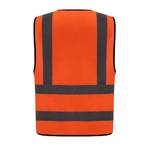 Chalecos de seguridad Alta Visibilidad (XXL, Naranja)