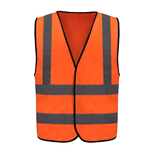 Chalecos de seguridad Alta Visibilidad (XXL, Naranja)