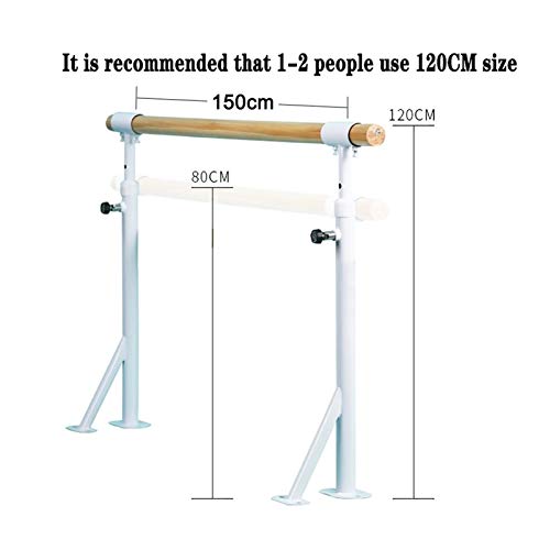 Chamber Barra de baile fija para piso, barra de ballet con presión de piernas de 80 cm a 120 cm de altura ajustable, barra de baile en casa estable, barra de fitness Chamber Barra de baile fija para piso, barra de ballet con presión de piernas de 80 cm a 120 cm de altura ajustable, barra de baile en casa estable, barra de fitness