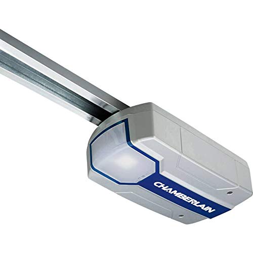 Chamberlain Premium ML - Accionamiento de puerta oscilante y seccional de garaje (2 transmisores, rieles de guías), color plateado