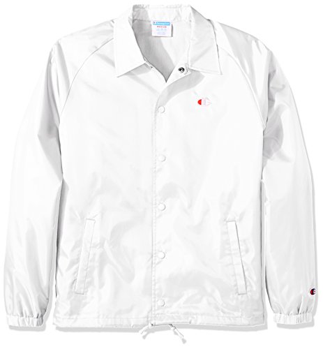 Champion Coaches Jacket West Breaker Edition chaqueta de chándal, blanco, XL para Hombre Champion Coaches Jacket West Breaker Edition chaqueta de chándal, blanco, XL para Hombre