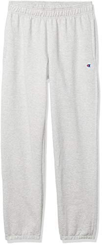 Champion Powerblend Relaxed Bottom Fleece Pant Pantalones, Gris Oxford, 27-32 para Hombre