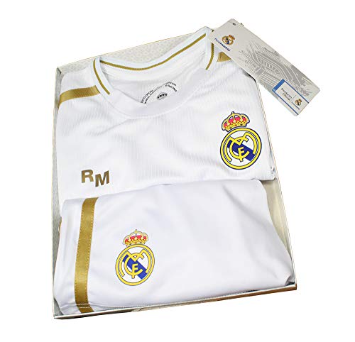 Champion's City Kit - Personalizable - Camiseta y Pantalón Infantil Primera Equipación - Real Madrid - Réplica Autorizada