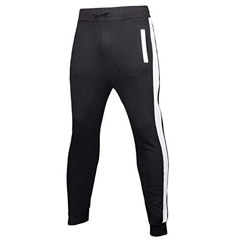 Chandal Hombre Completo Chándal para Hombre 2 Piezas, Contraste de Cordel, Hombres Sudadera con Capucha y Pantalones Deportivos Invierno Chándal Completo, para Correr, Gimnasio, Jogging