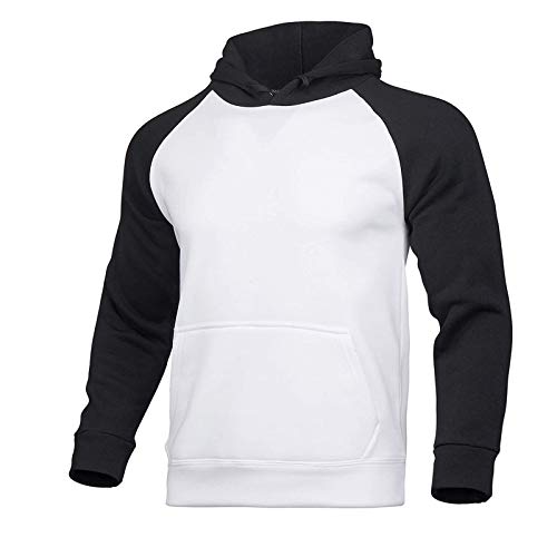 Chandal Hombre Completo Chándal para Hombre 2 Piezas, Contraste de Cordel, Hombres Sudadera con Capucha y Pantalones Deportivos Invierno Chándal Completo, para Correr, Gimnasio, Jogging