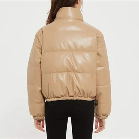 Chaqueta de algodón de imitación de piel de color puro para mujer en invierno Chaqueta de algodón de imitación de piel de color puro para mujer en invierno