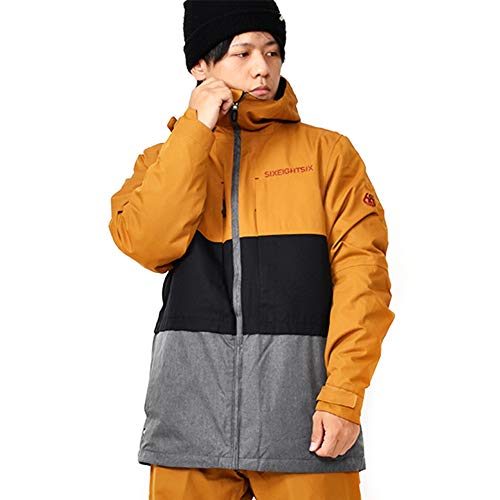 Chaqueta de snowboard para hombre 686 Smarty 3 en 1 marrón dorado S