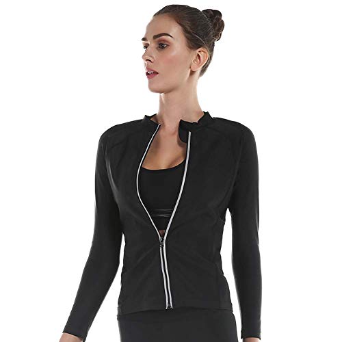 Chaqueta del Deporte del Entrenamiento del Ejercicio de la Gimnasia de la pérdida del Peso del Traje de la Sauna Que Adelgaza para Las Mujeres Chaqueta del Deporte del Entrenamiento del Ejercicio de la Gimnasia de la pérdida del Peso del Traje de la Sauna Que Adelgaza para Las Mujeres