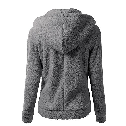 Chaqueta Mujeres de Invierno de Lana Cálida Cremallera Abrigo con Capucha Casual Suéter Abrigo de Algodón Outwear Hoodie riou Chaqueta Mujeres de Invierno de Lana Cálida Cremallera Abrigo con Capucha Casual Suéter Abrigo de Algodón Outwear Hoodie riou
