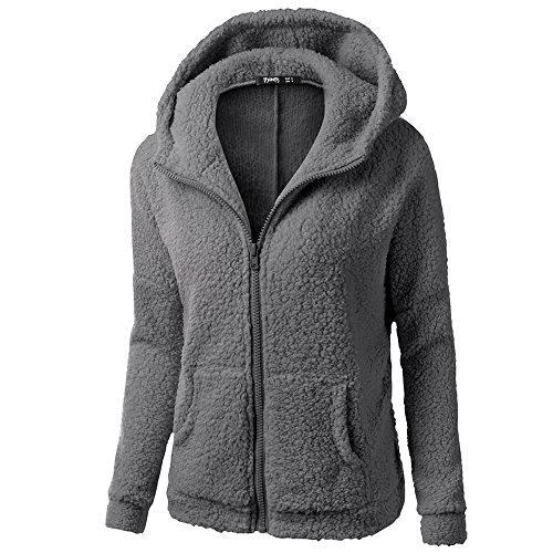 Chaqueta Mujeres de Invierno de Lana Cálida Cremallera Abrigo con Capucha Casual Suéter Abrigo de Algodón Outwear Hoodie riou Chaqueta Mujeres de Invierno de Lana Cálida Cremallera Abrigo con Capucha Casual Suéter Abrigo de Algodón Outwear Hoodie riou