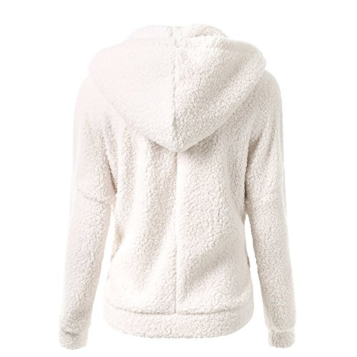 Chaqueta Mujeres de Invierno de Lana Cálida Cremallera Abrigo con Capucha Casual Suéter Abrigo de Algodón Outwear Hoodie riou Chaqueta Mujeres de Invierno de Lana Cálida Cremallera Abrigo con Capucha Casual Suéter Abrigo de Algodón Outwear Hoodie riou