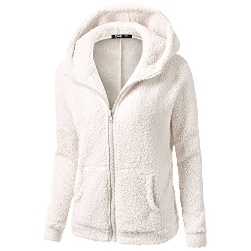 Chaqueta Mujeres de Invierno de Lana Cálida Cremallera Abrigo con Capucha Casual Suéter Abrigo de Algodón Outwear Hoodie riou Chaqueta Mujeres de Invierno de Lana Cálida Cremallera Abrigo con Capucha Casual Suéter Abrigo de Algodón Outwear Hoodie riou