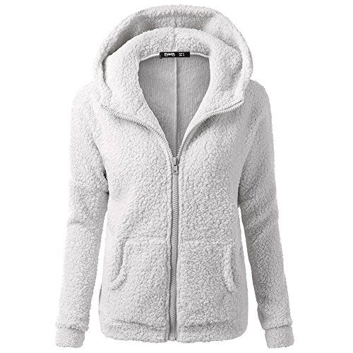Chaqueta Mujeres de Invierno de Lana Cálida Cremallera Abrigo con Capucha Casual Suéter Abrigo de Algodón Outwear Hoodie riou Chaqueta Mujeres de Invierno de Lana Cálida Cremallera Abrigo con Capucha Casual Suéter Abrigo de Algodón Outwear Hoodie riou