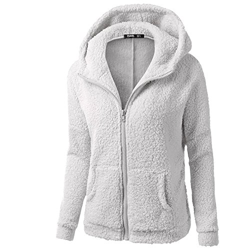 Chaqueta Mujeres de Invierno de Lana Cálida Cremallera Abrigo con Capucha Casual Suéter Abrigo de Algodón Outwear Hoodie riou Chaqueta Mujeres de Invierno de Lana Cálida Cremallera Abrigo con Capucha Casual Suéter Abrigo de Algodón Outwear Hoodie riou