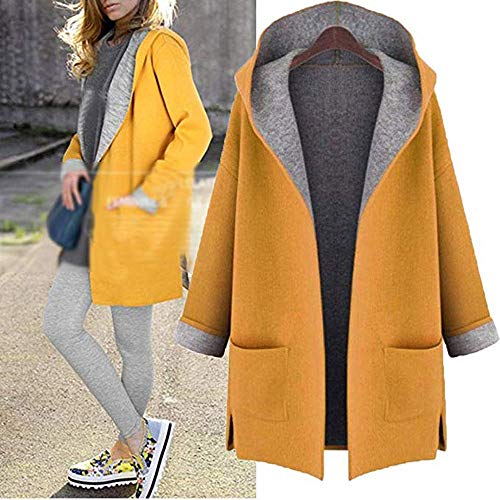 Chaquetas de Lana con Capucha Tallas Grandes Elegantes Rebajas Invierno para Mujer,PAOLIAN Abrigos Parka Largo Calientes Anchas otoño Señora Chaquetón Acolchado Algodón Rompevientos