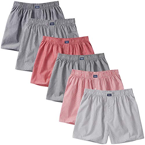 Charles Wilson Calzoncillo Tejido Bóxer de Hombre Paquete 6 Unidades (Small, Stripe and Plain 43) Charles Wilson Calzoncillo Tejido Bóxer de Hombre Paquete 6 Unidades (Small, Stripe and Plain 43)