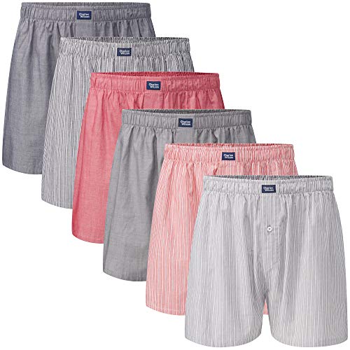 Charles Wilson Calzoncillo Tejido Bóxer de Hombre Paquete 6 Unidades (Small, Stripe and Plain 43) Charles Wilson Calzoncillo Tejido Bóxer de Hombre Paquete 6 Unidades (Small, Stripe and Plain 43)