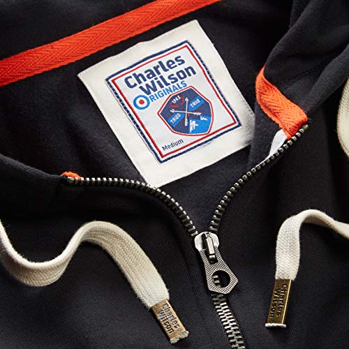 Charles Wilson Original Sudadera de Hombre Algodón Premium Capucha Cremallera (XX-Large, Black (0819)) Charles Wilson Original Sudadera de Hombre Algodón Premium Capucha Cremallera (XX-Large, Black (0819))
