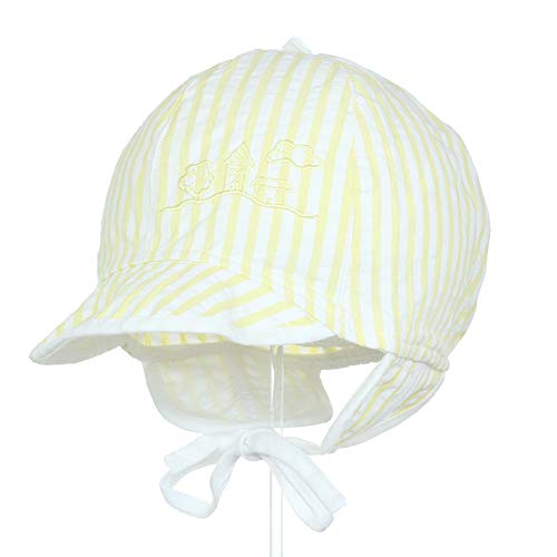 Charlie Sombrero de sol para bebé, protección UV, talla 18-24 6-12 mesi amarillo